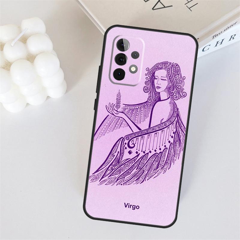Zodiac Sign For Samsung Galaxy A56 A36 A26 A16 A05 A06 A22 A32 A52 A54 A34 A14 A55 A15 A53 A33 A35 Case