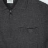 Weekhour Wool Blend Half Zip Collar Knit Charcoal