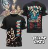 Unisex Shirt Cotton Oversize Large Size The Stray Cats Fall Tour 2025 3D T  Full