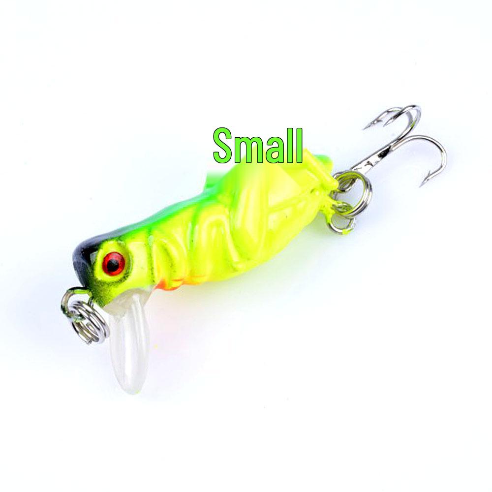 

Micro Minnow Fishing Lures - 5 Colors Bionic Grasshopper Insect Fake Lure Gift Box