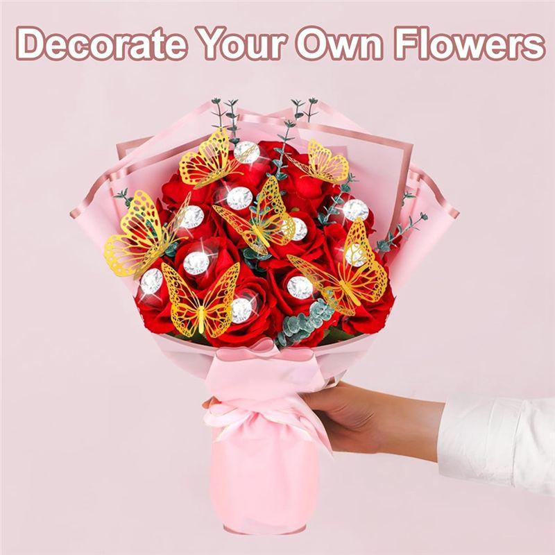 Good-40 Sheets Flower Wrapping Paper Set Flower Bouquet For Mother's Day Wedding Birthday Graduation DIY Gift
