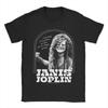 Herren T-Shirt Janis Joplin Lass dich gehen Sei mehr Neuheit Reines Baumwoll-T-Shirts Kurzarm T-Shirts Rundhals Kleidung Bedruckt