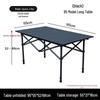 Outdoor Camping Table and Chair Set with Adjustable Table