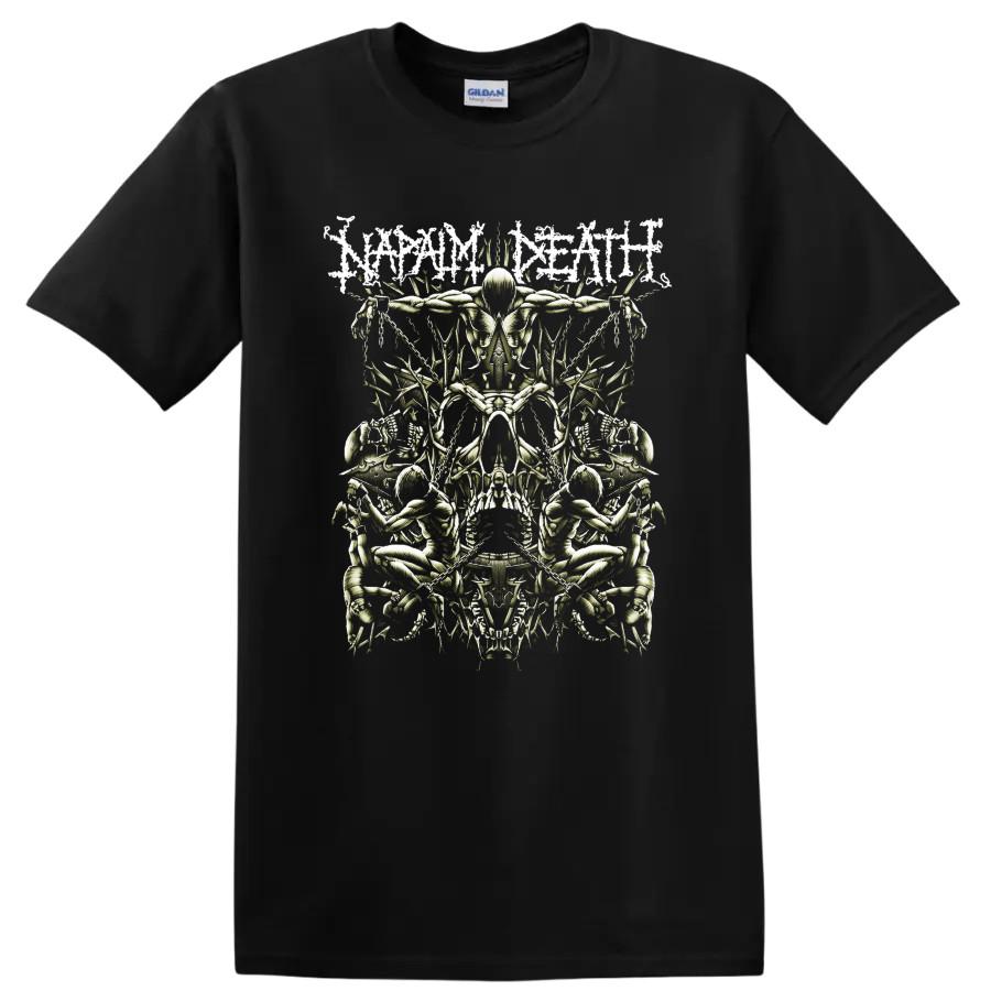 Napalm Death Metal Skull Art T Shirt Brutal Extreme Music Tee