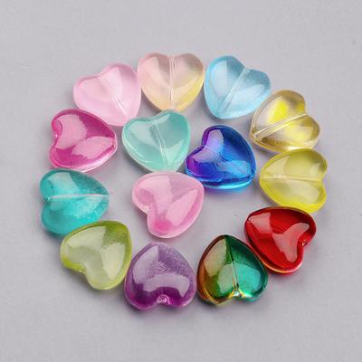 20 Stück 12x12mm Charms Herzform Gemischt Mehrere Farben Muranoperlen Glasperlen Für Diy Armband Schmuckherstellung Zubehör