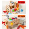 Toddler Educational Toolbox: Portable Workbench Toy for Early Learning and Repair Simulation.