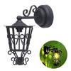 Puppenhäuser Ausgehöntes Wandleuchten für Miniatur im Maßstab 1:12 Schwarze Gartenwandlampe für realistische Puppenhäuser Raumdekoration