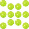 Baseball Batting Training Ball, Perforated PE Material, Fluorescent Green, 42mm,