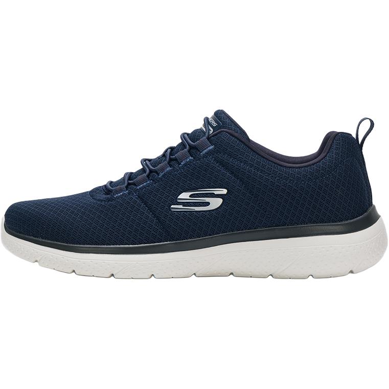 Skechers Memory Foam Удобные Модные Амортизирующие Нескользящие Износостойкие Дышащие Легкие Низкие Повседневные Кроссовки Мужские 8790258-NVY 39.5