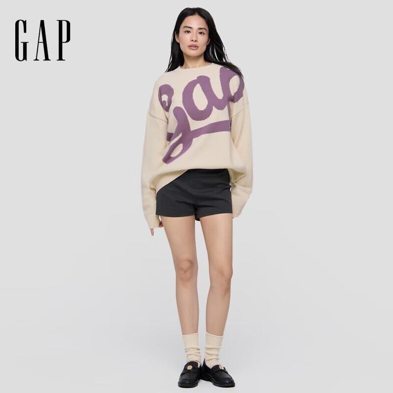 

Gap Unisex 2025 Autumn Jacquard Logo Crew Neck Sweater 2XL