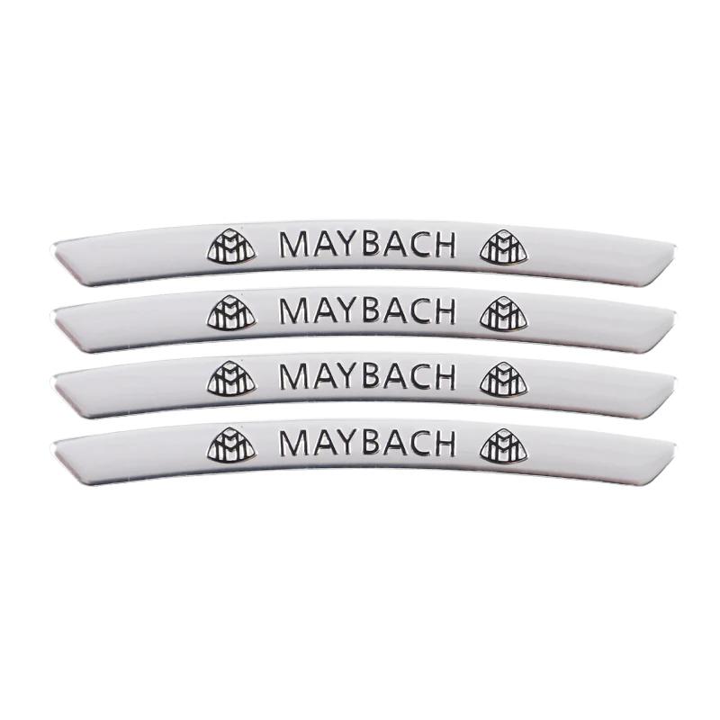 4pcs AMG Emblem Car Wheel Sticker Rims Cover Decal Accessories For  Mercedes Benz Brabus Smart Maybach W204 GLC CLA W205 W203