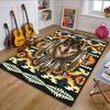 Wolf Dreamcatcher Tribal Pattern Patterned Carpet, Non Slip Mat Suitable for Living Room and Bedroom Sofas