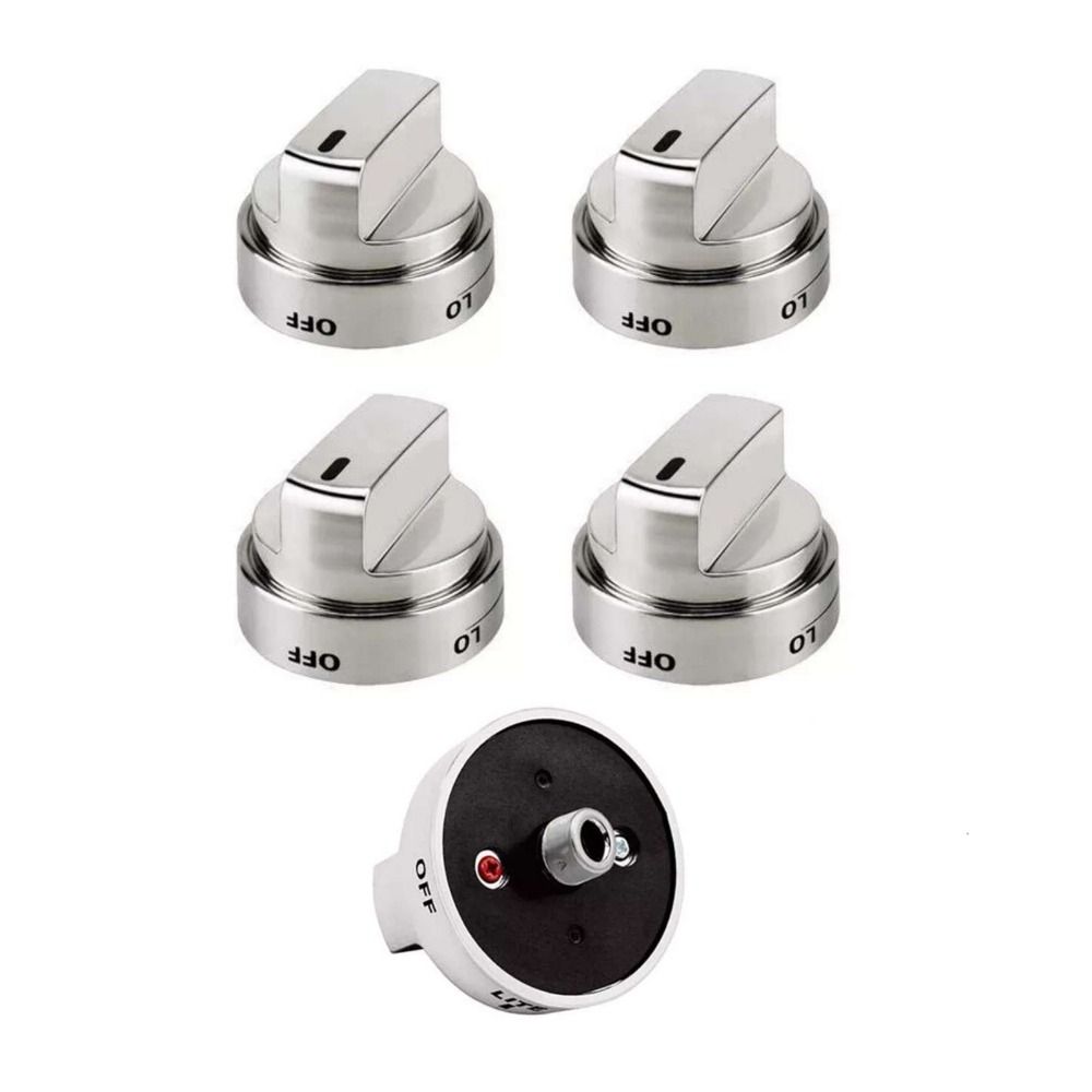 Metal Stove Knob Replacement Parts Gas Range Knob Replacements  Fit for Gas Range/Oven