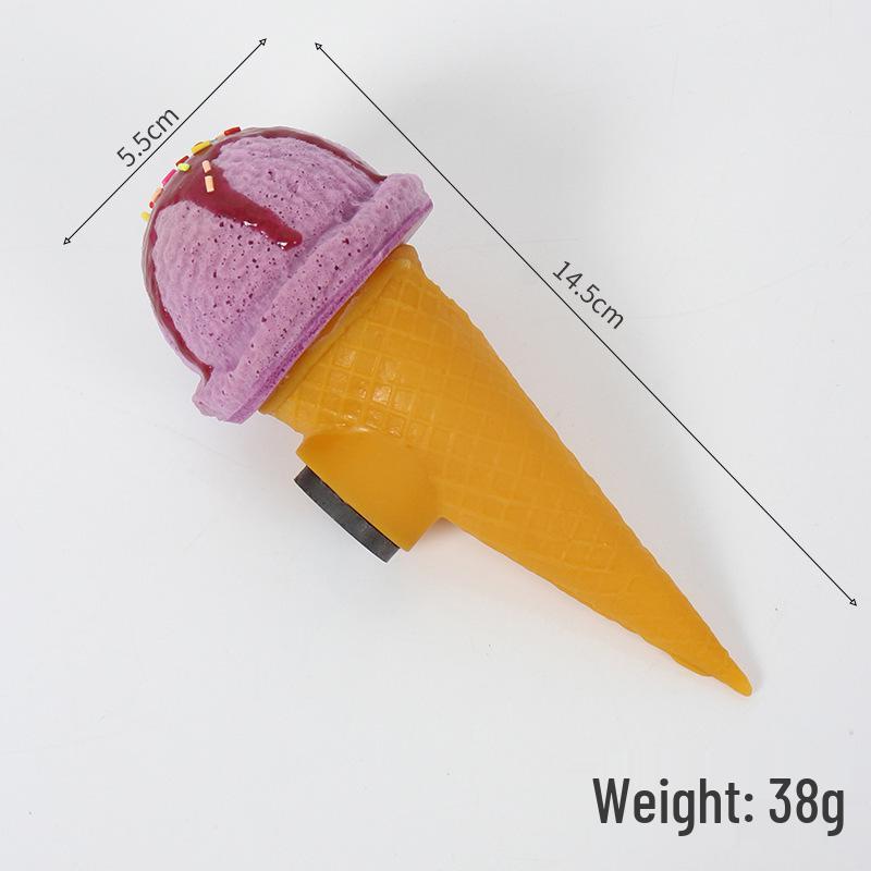 

Simulated Ice Cream Magnet: Soft Ice Cream Balls & Crispy Cones for Window Display and Dessert Decor