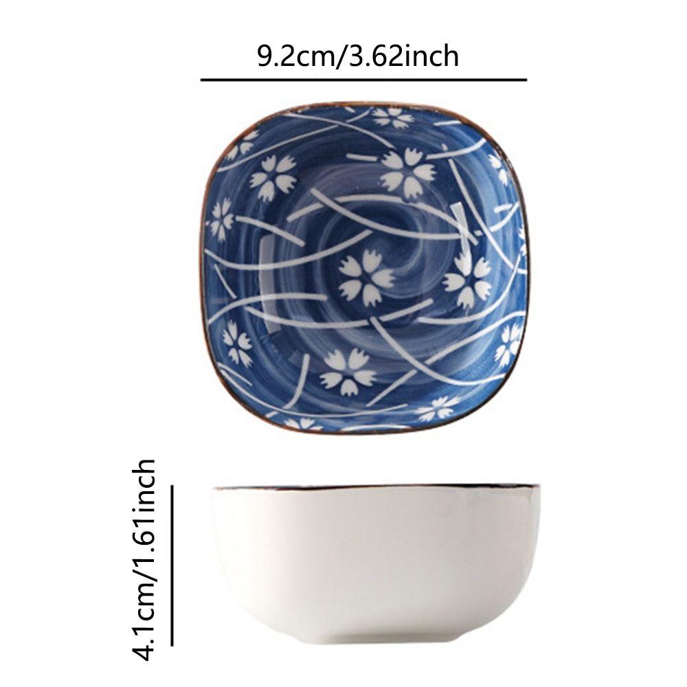 2/6Pcs Japanese Style Soy Sauce Dish Ceramic Small Serving Bowls Handmade Dipping Bowls  BBQ Party