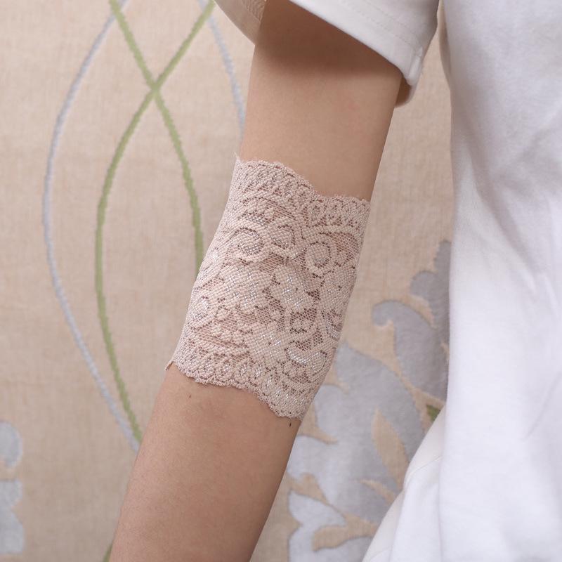 Women's Summer Lace Sun Protection Arm Sleeves with Elbow and Wrist Support