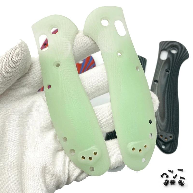 DIY Nakładki na rękojeść Materiał kompozytowy G10 Ręcznie robione Części narzędziowe Domowe Ręczne Nóż motylkowy BM 550 / 551 Rękojeść ze śrubami wału wsporczego Akcesoria