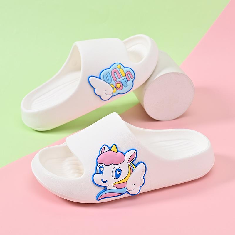 

Colorful Playful And Kids Cartoon Slippers With Soft Eva Sole Comfort For StyleA,24/25