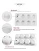 8-Cavity Round Mousse Cake Mold, 3D Silicone for Mirror Glaze and Desserts