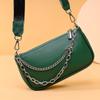 Genuine Leather Women'S Bag Trendy Fashion Simple Chain Shoulder Messenger Bag First Layer Cowhide Small Bag