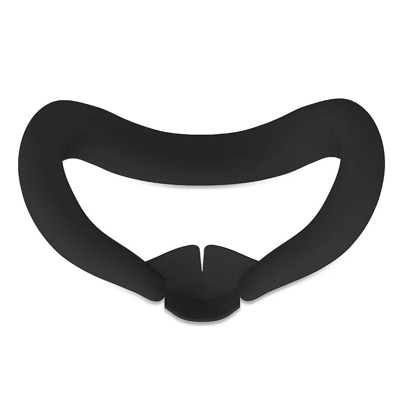 Silicone VR Face Mask Lightproof Mask Face Cushion Sweatproof Face Cover Pad Washable Replacement for Meta Quest 3 Accessories
