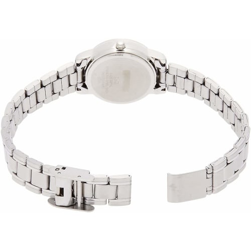 Citizen Q&Q Watch Analog Waterproof Date Day of the Week Metal Band A207-204 Women's White