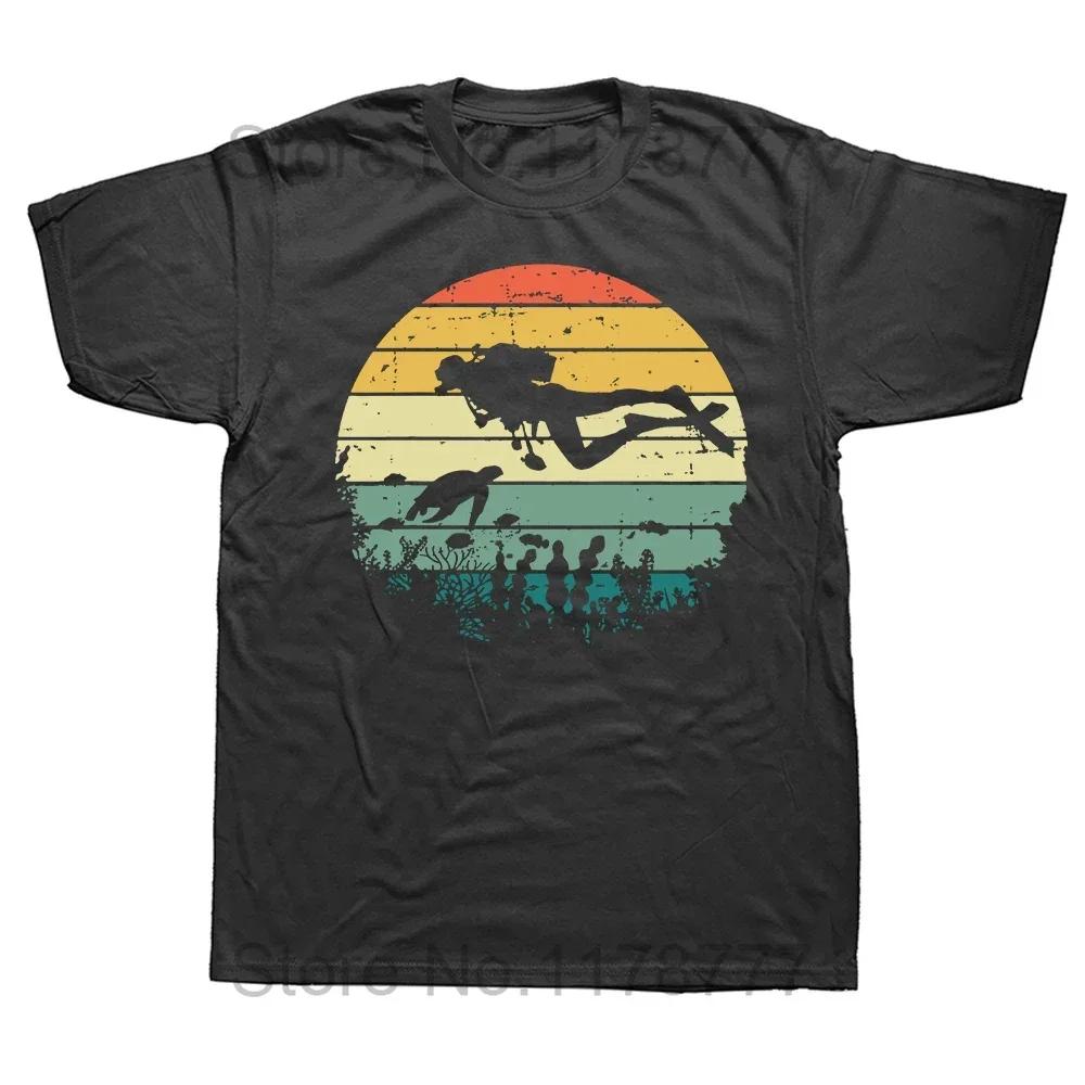 Men T-Shirts Diver Est Fashion Tee Shirt Short Sleeve Dive Scuba Diving Sports Lover T Shirt O Neck Clothing Summer