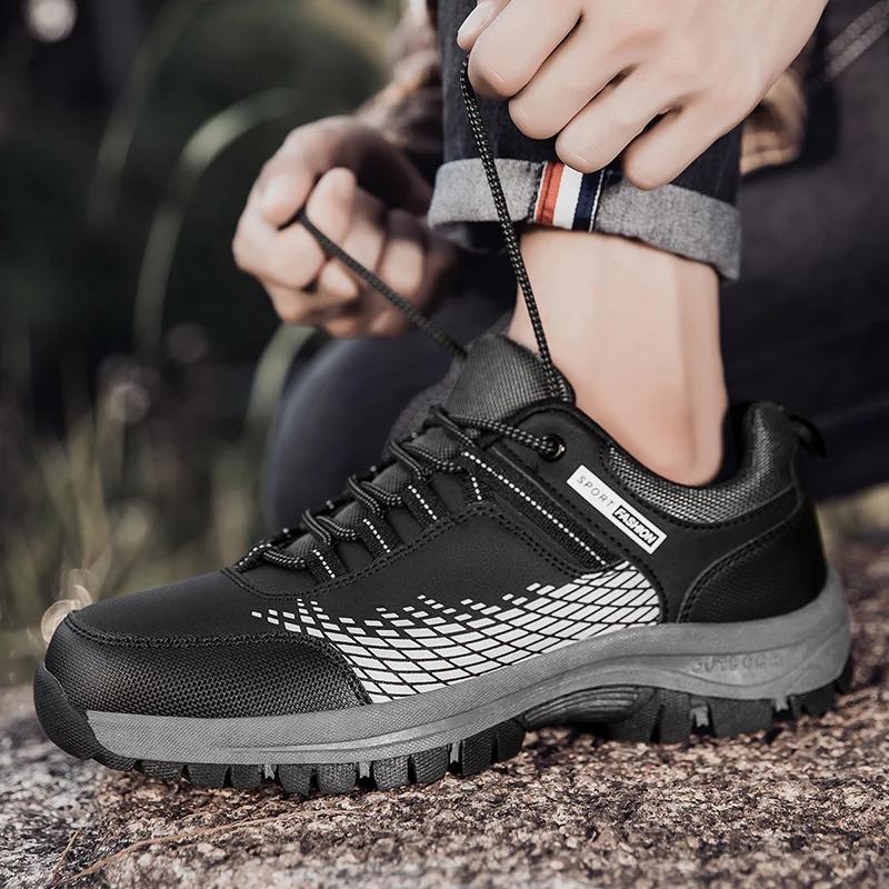 Fashion Men Boots Spring Autumn Casual Shoes for Men Waterproof Comfortable Masculino Outdoor Walking Sneakers Male Shoes Zapatillas