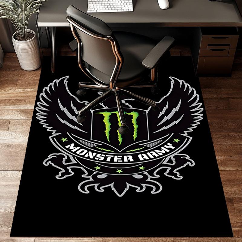 1 Stück Monster Drink Teppich Bodenmatte, Anti-Rutsch-Matte Stuhlteppich Für Wohnzimmer, Schlafzimmer, Fußmatte Heimdeko Geschenk Weihnachtsgeschenke