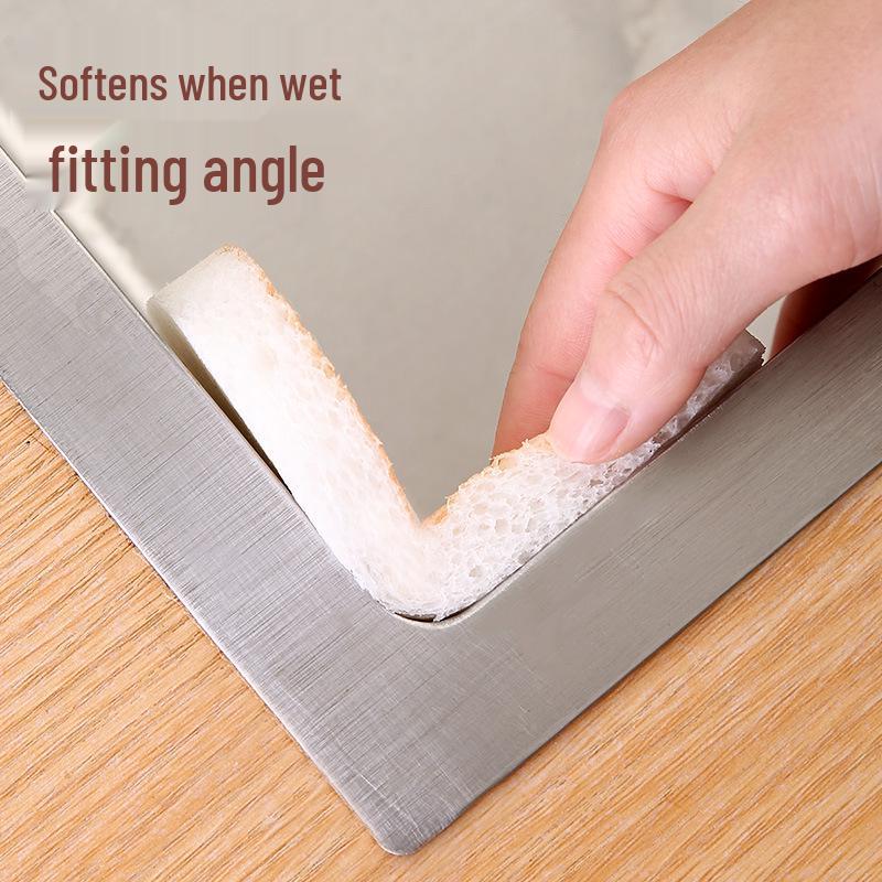 Cartoon Toast Compressed Wood Pulp Sponge Scrubber for Kitchen Cleaning
