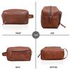 Kulturbeutel für Herren, Reise-Kulturtasche aus Leder, Dopp Kit für Männer, Rasiertasche für Reisezubehör