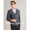 Giovanni Valentino Herren Kaschmir-Mischung Strick-Cardigan