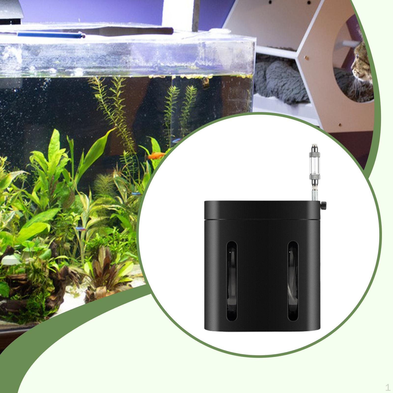 Aquarium CO2 Generator Low Pressure Plant 1L Double Head Bubble Counter,Fish Tank Cylinder