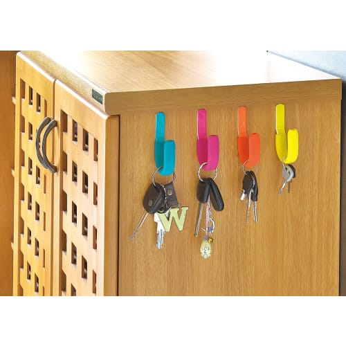 Carboy Soft J-Hook with Screws and Privacy Stickers, Black