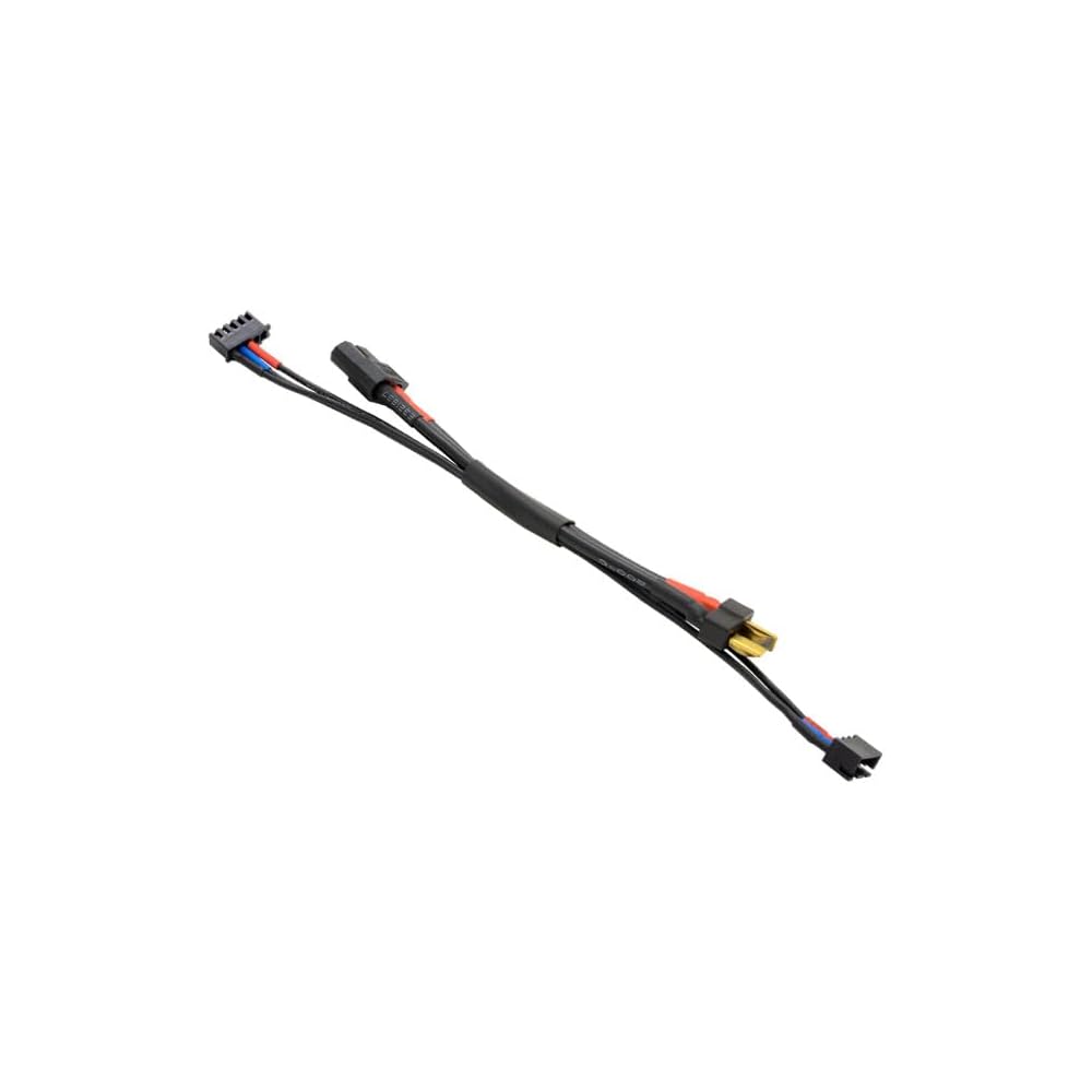 

Hi-Tech XT60 Dean Connector Charging Cable Short Integrated Balance Wire Black T-Type 2 Pin Accessory for RC Battery Charger