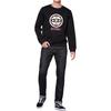 Evisu Family Flower Little Seagull Print Sweatshirt Men Sweatshirt Black 2EAHTM0SW410XX