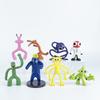 Friends Rainbow Vibrant Pvc Action Figures Set With 8 Playful Blind Styles Box