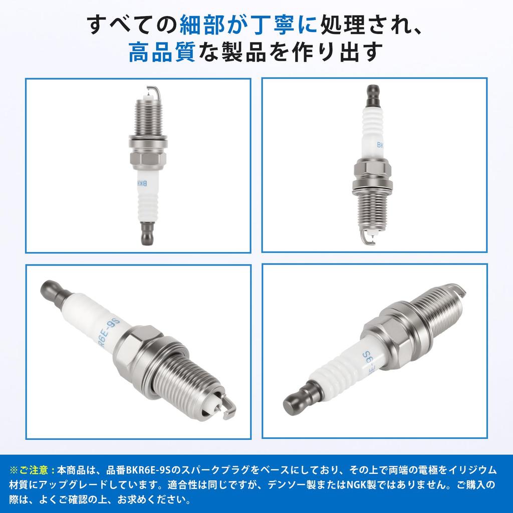 Set of 3 Double Iridium Premium RX Plugs Zest JE1 JE2 Honda Spark Plug Reference Part Number BKR6E-9S