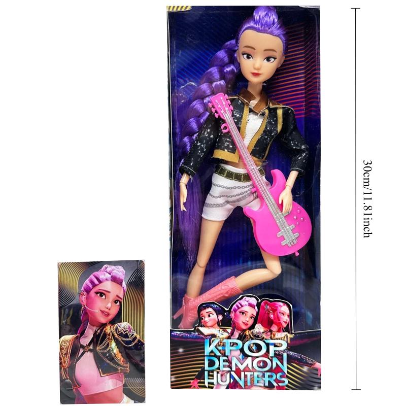 ……Kpop Demon Hunters Action Figure Toy Derpys Tiger Rumi Mira Zoey Sussy Theme Song Of Colorful Lights For Fans Christmas Gifts