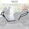 SYC Cruiser 150/GT Motorcycle Exhaust Guards & Folding Backrest Luggage Rack