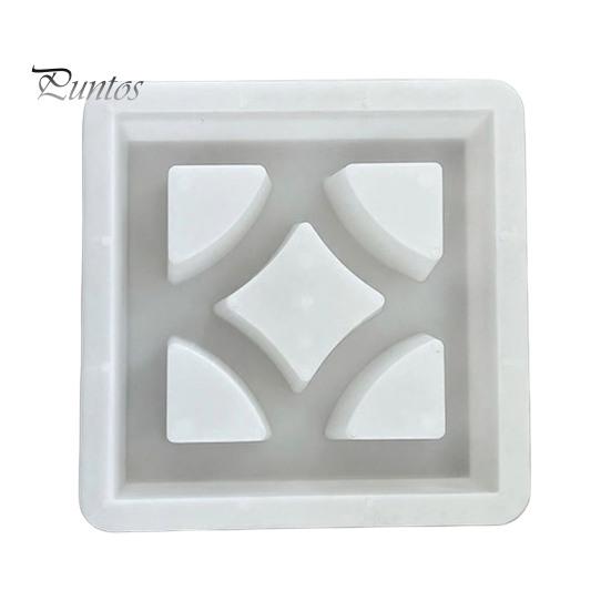 Decorative Garden Flagstone Maker Plastic Stepping Stones Mold, Reusable Concrete Mold for Walkway Path Maker, Durable DIY Casting Outdoor Cement
