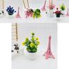 Artificial Lilac Flower Plant Pot For Office Decor With Realistic Plastic Blooming Gift For Home And Garden