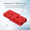 8 Pcs 6-10 Gauge Anderson Connector Plug 50A 12-36V Battery Quick Connector Red Battery Quick Disconnect Wire Harness Plug Kit For Winch Car Auto