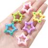 27mm Acrylic Handmade Hollow Star Beads For Jewelry Making DIY Bracelet Earring Phone Chain