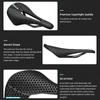 RYET 3D Printed Bike Carbon Saddle 140mm 143mm Super Light Road MTB Racing 3D/EVA  Saddles Bicycle Cushion Cycling Seating Part