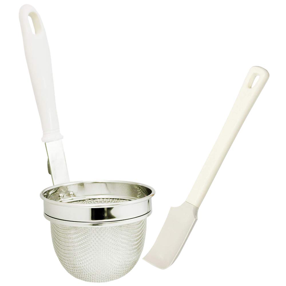 

Kai House Select Miso Strainer Set Silicone Made in DH7331 (with Spatula), Japan,