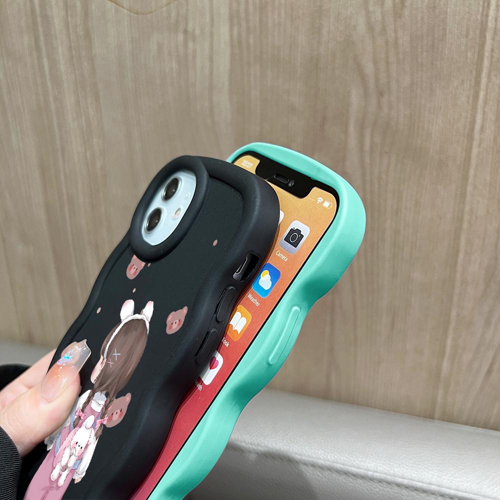 Husă moale Lovely Girl pentru Samsung Galaxy A52 A73 A12 A11 S24 Ultra 5G S23 S22 S21 S20 FE Wave Edge Husă de protecție antișoc din cauciuc