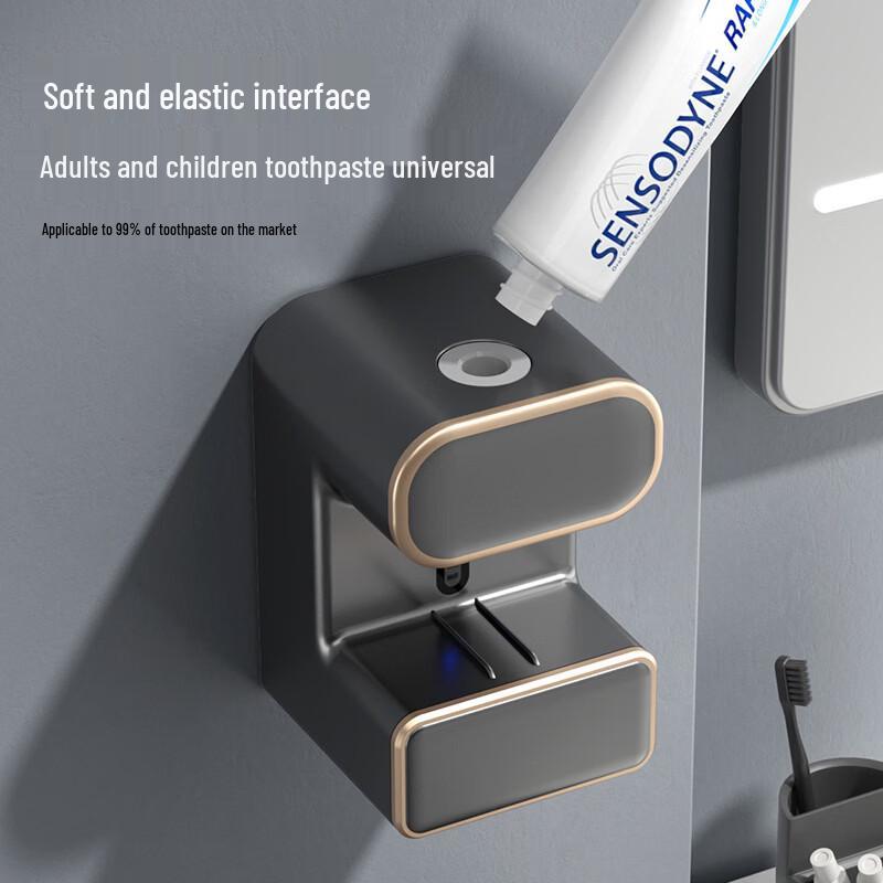 Smart UV Sterilizing Automatic Toothpaste Dispenser and Toothbrush Holder