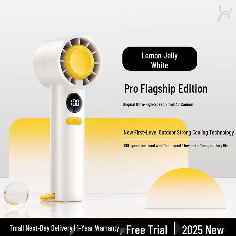 2026 Ultra-Quiet Handheld Mini Fan with Long Battery Life for Portable Outdoor Cooling 0mAh