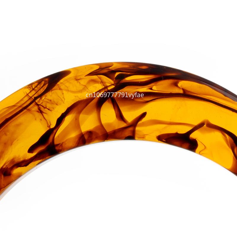 Semi-circular Acrylic Handle with Square Buckle Women's Bag Handle Woven Bag Handle DIY Handmade Bag Accessories
